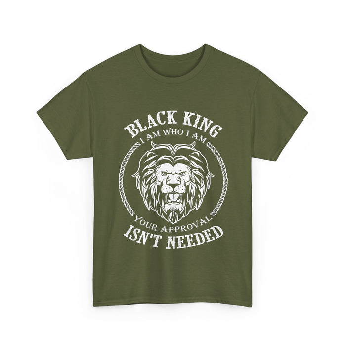 "Black King, Approval Not Needed" T-Shirt