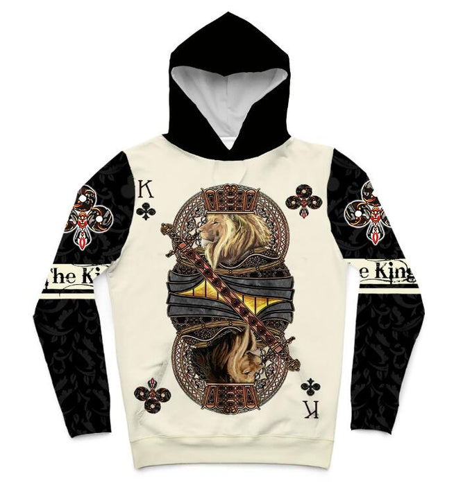 NEW "The King" Poker Card 3D Hoodie