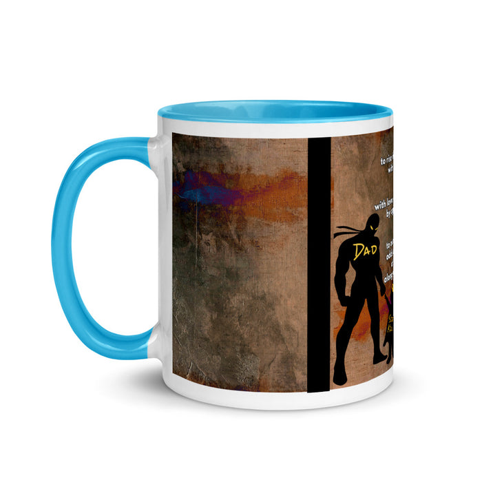 Abstract "Black Dads Matter" Mug with Color Inside